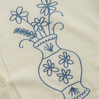 Service Works Knitted Vase Short Sleeve Shirt in Off White thumbnail