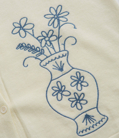 Service Works Knitted Vase Short Sleeve Shirt in Off White