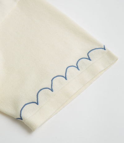 Service Works Knitted Vase Short Sleeve Shirt in Off White