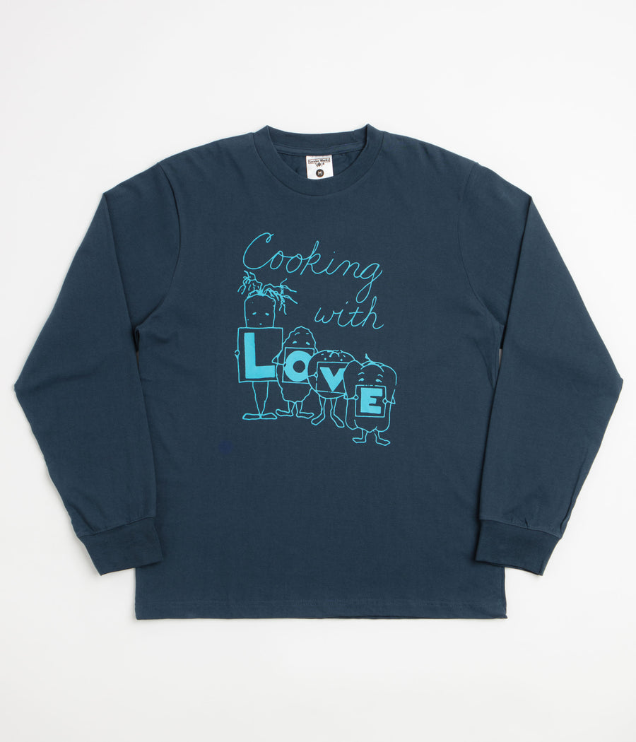Service Works L O V E Long Sleeve T-Shirt - Midnight