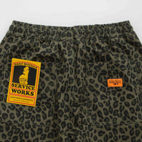 Service Works Leopard Chef Pants - Green thumbnail