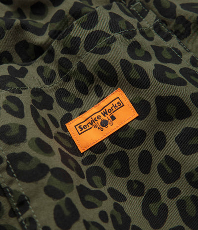 Service Works Leopard Chef Pants - Green