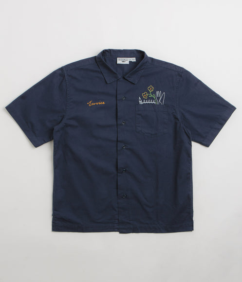 Service Works Light Twill Necessities Short Sleeve Shirt - Navy