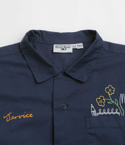 Service Works Light Twill Necessities Short Sleeve Shirt in Navy