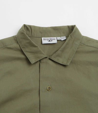 Service Works Light Twill Picnic Short Sleeve Shirt in Olive