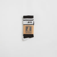 Service Works Logo Ringer Socks in Black thumbnail