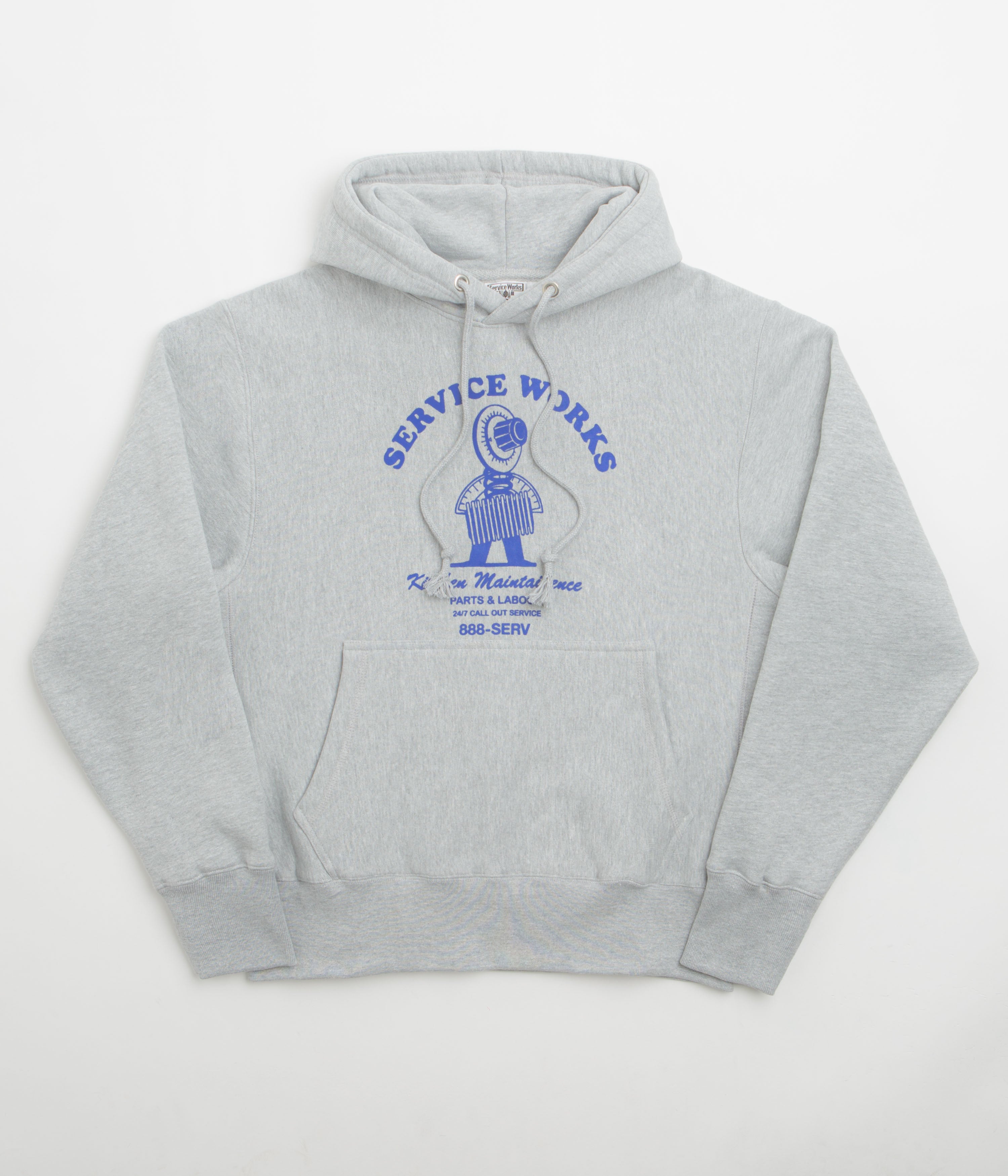 Service Works Maintenance Hoodie in Heather Grey