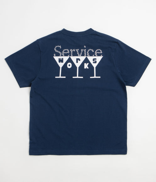 Service Works Martini T-Shirt - Navy