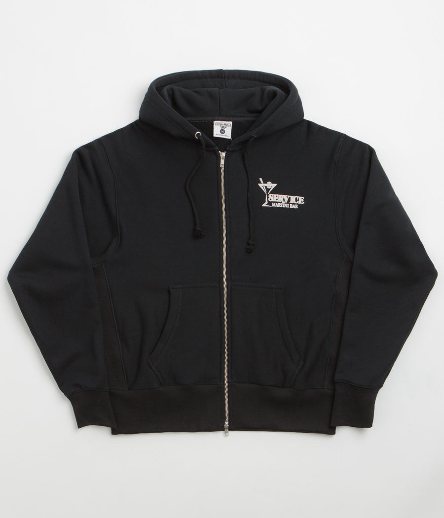 Service Works Martini Zipper Hoodie - Black