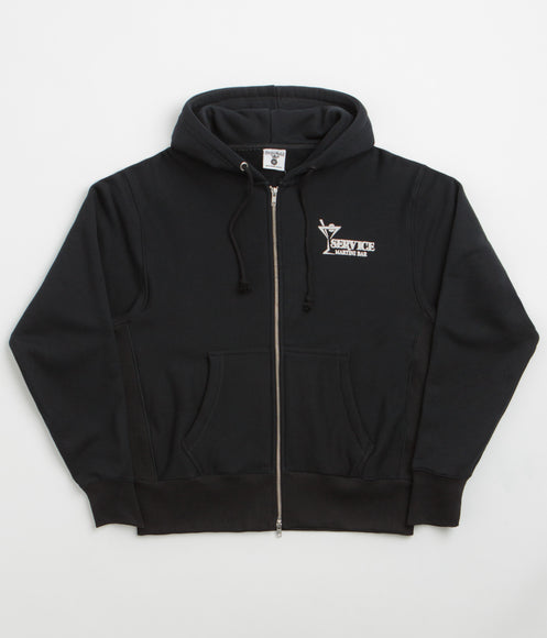 Service Works Martini Zipper Hoodie - Black