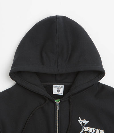 Service Works Martini Zipper Hoodie - Black