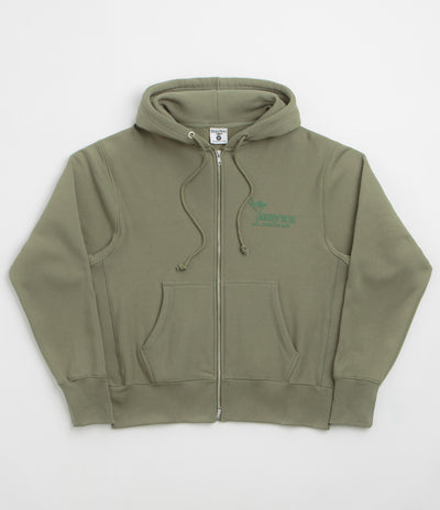 Service Works Martini Zipper Hoodie - Olive
