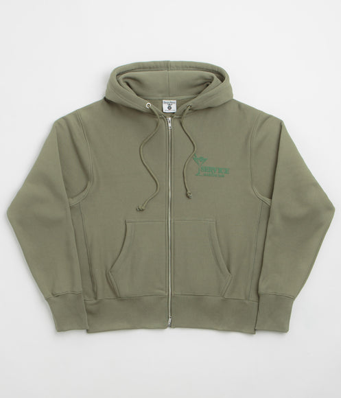 Service Works Martini Zipper Hoodie - Olive