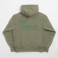 Service Works Martini Zipper Hoodie - Olive thumbnail