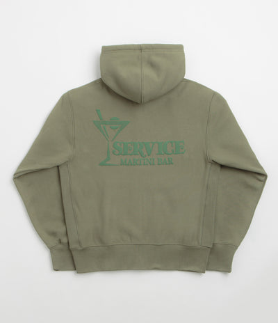 Service Works Martini Zipper Hoodie - Olive