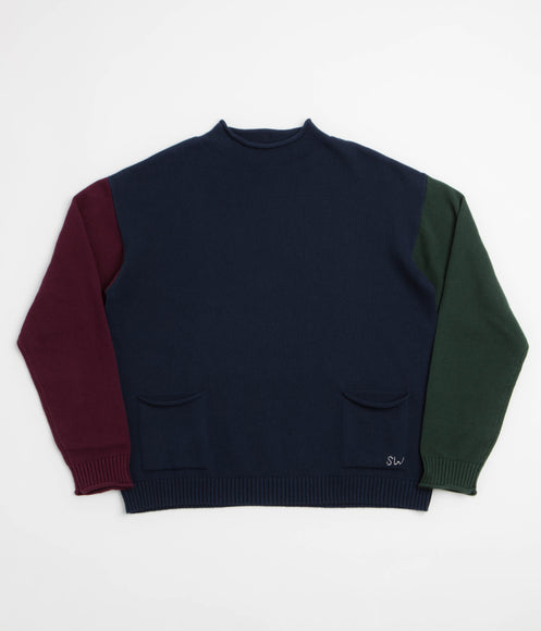 Service Works Mock Smock Sweatshirt - Tri Colour