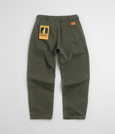 Service Works Moleskin Part Timer Pants in Moss