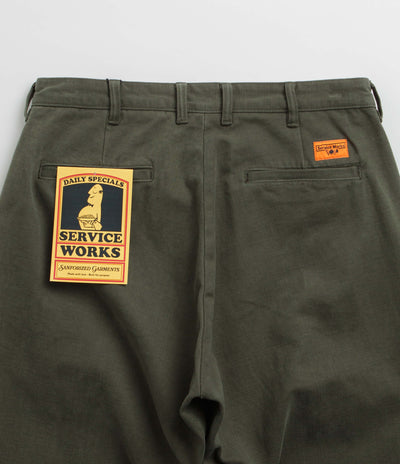 Service Works Moleskin Part Timer Pants in Moss