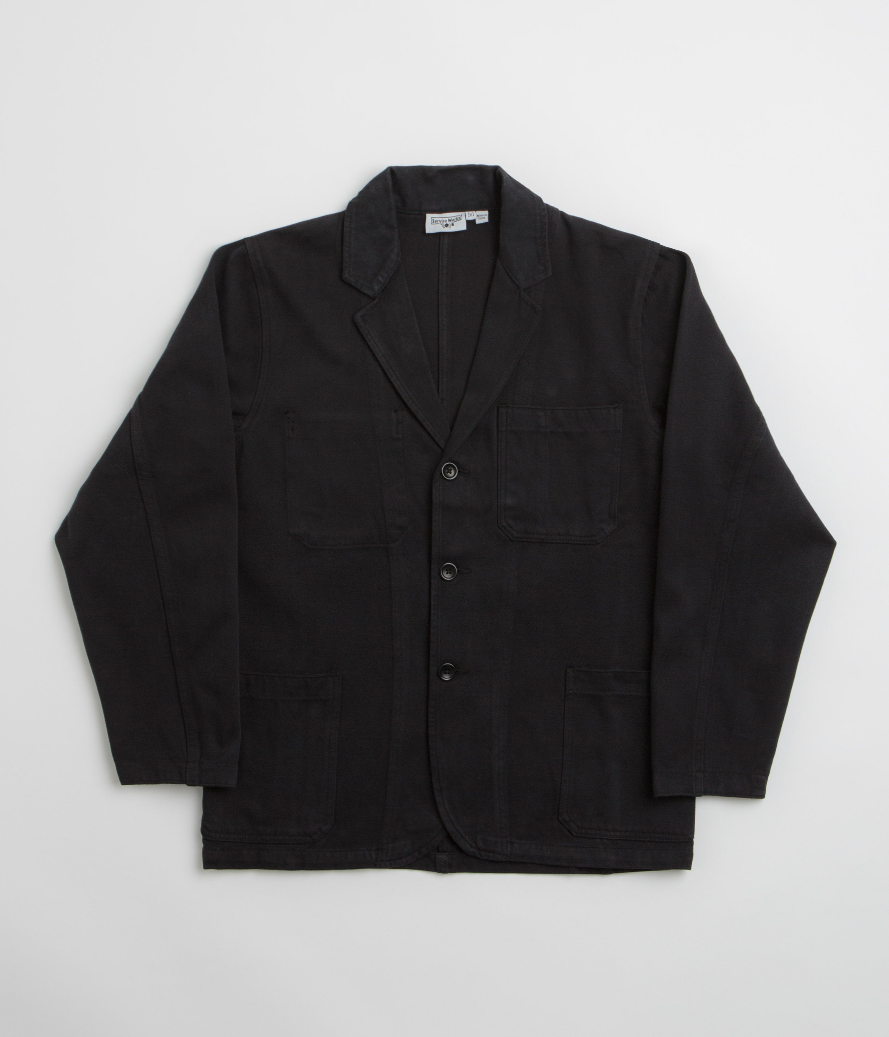Service Works Moleskin Server Suit Jacket in Black