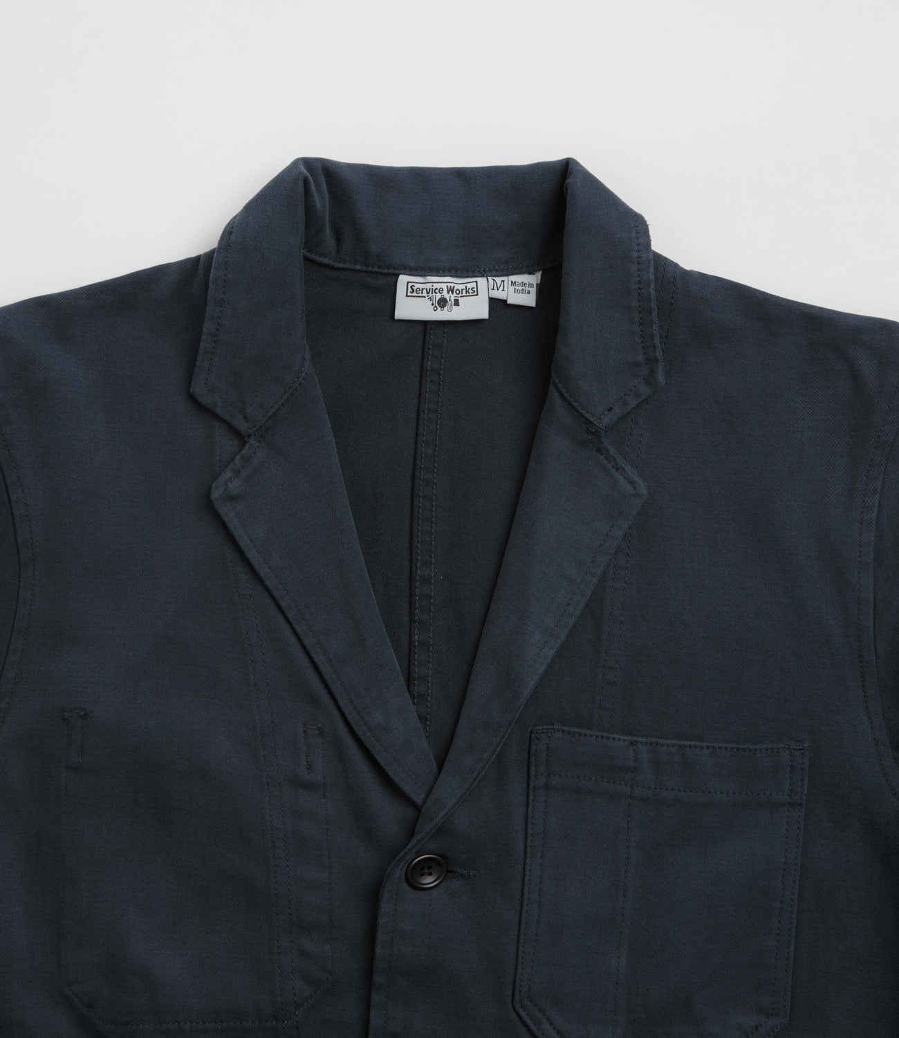 Server Mess Jacket Service Works Moleskin Server Suit Jacket - Dark Navy | flatspot