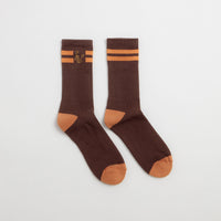 Service Works Monogram Socks - Brown thumbnail