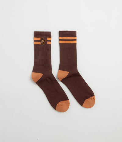 Service Works Monogram Socks - Brown