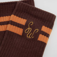 Service Works Monogram Socks - Brown thumbnail