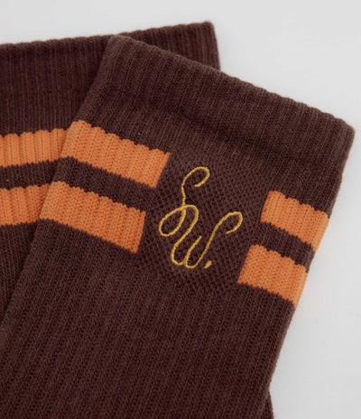 Service Works Monogram Socks - Brown