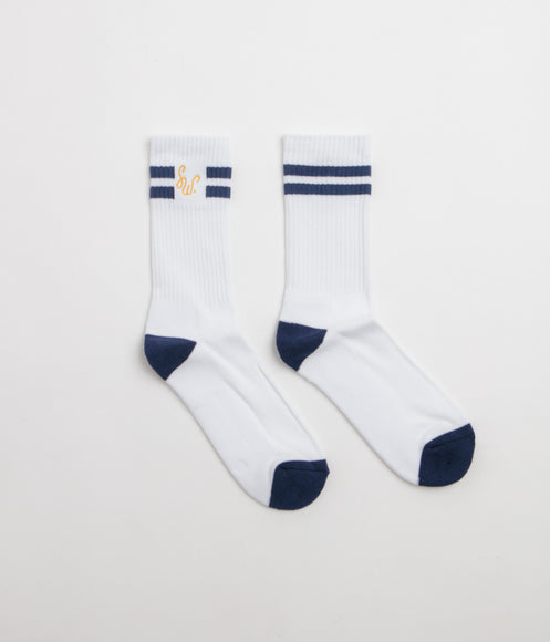 Service Works Monogram Socks - White