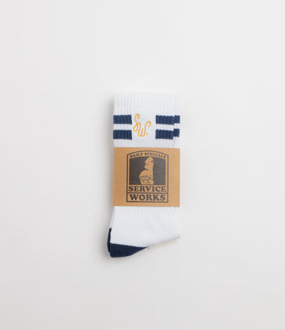 Service Works Monogram Socks - White