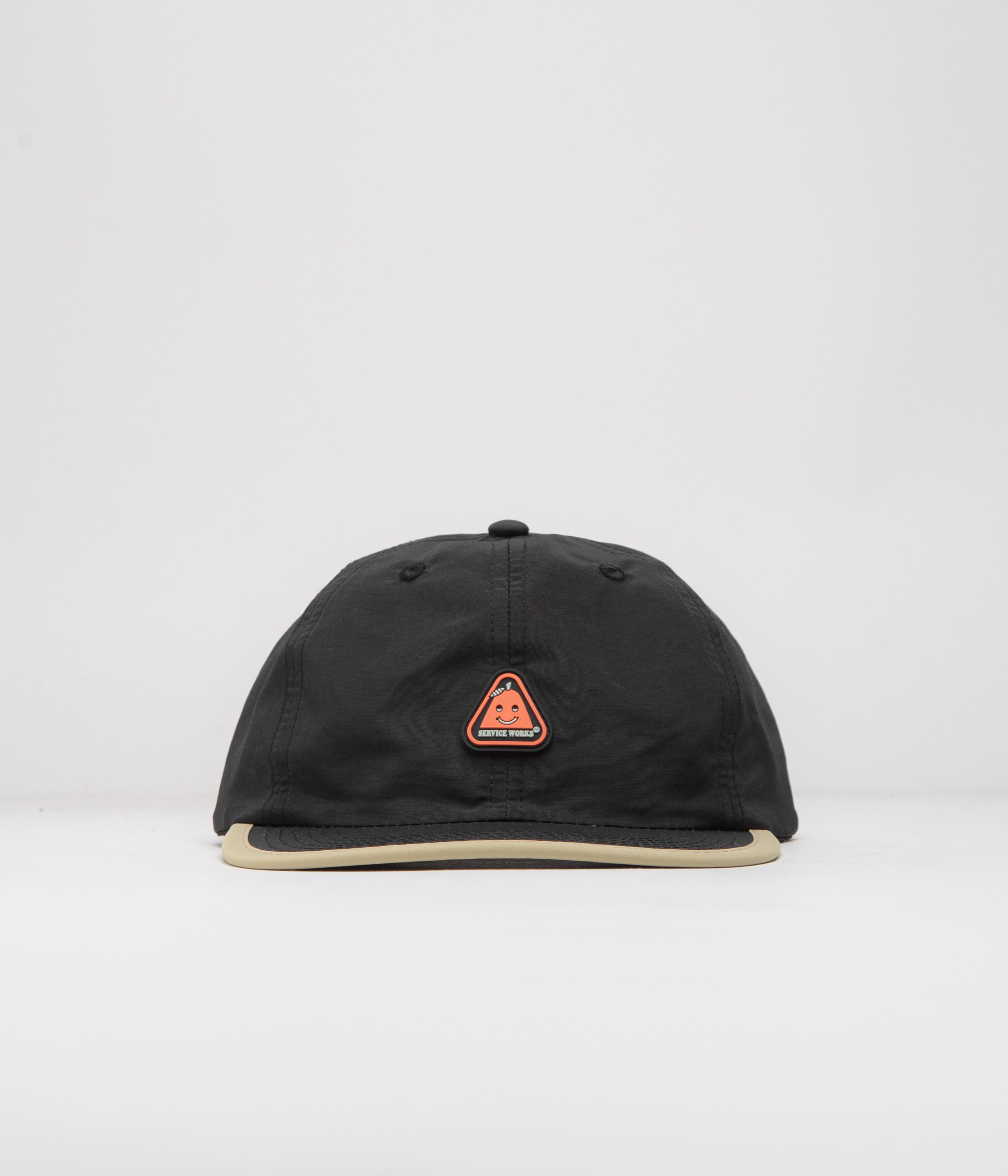 Service Works Nylon Sticker Cap - Black | Flatspot