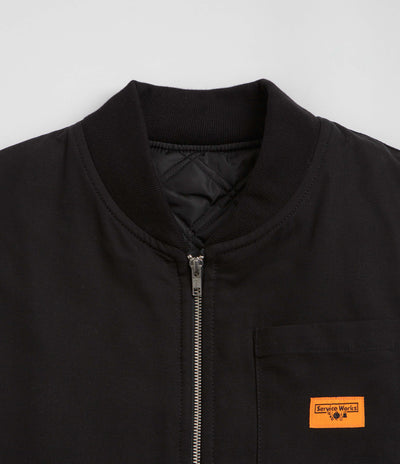 Service Works Padded Work Vest Jacket in Black