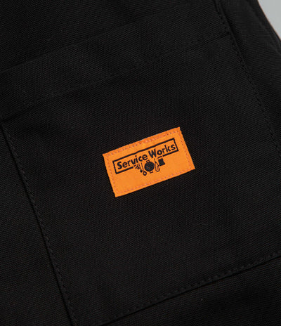 Service Works Padded Work Vest Jacket in Black