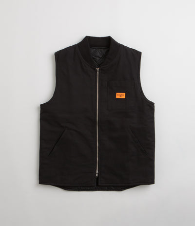 Service Works Padded Work Vest Jacket in Black