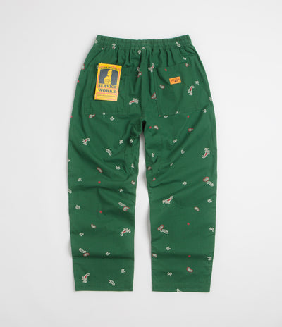 Service Works Paisley Chef Pants - Forest