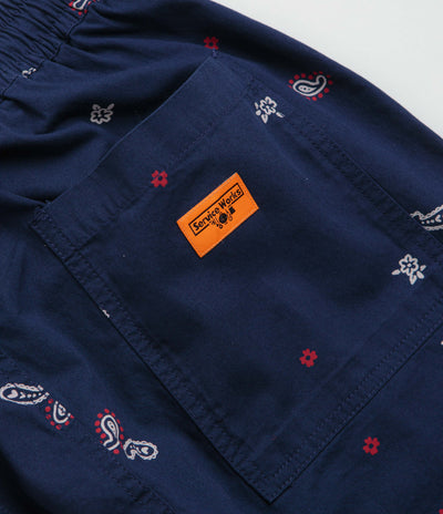 Service Works Paisley Chef Pants - Royal