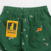Service Works Paisley Chef Shorts - Forest thumbnail