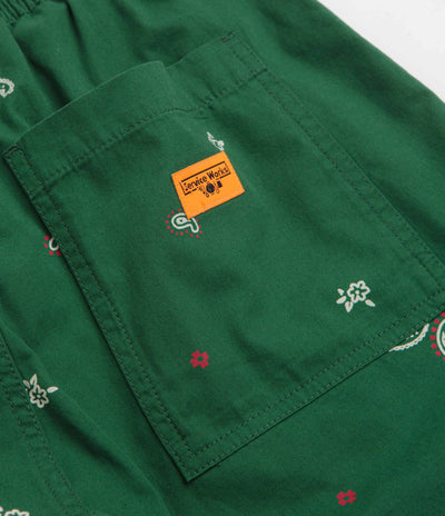 Service Works Paisley Chef Shorts - Forest