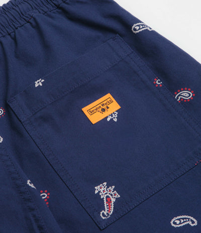 Service Works Paisley Chef Shorts - Royal