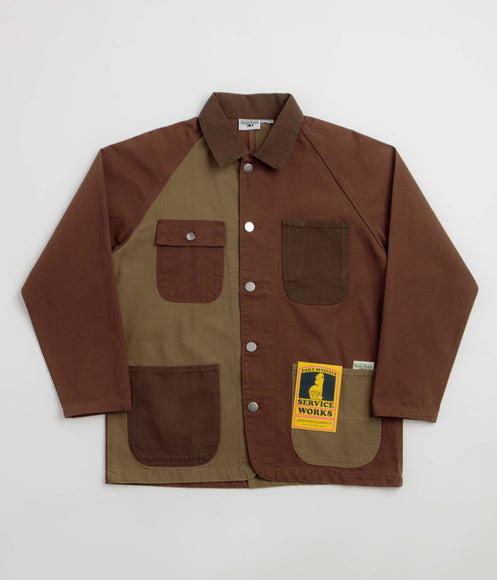 Service Works Patchwork Coverall 2.0 Jacket - Brown