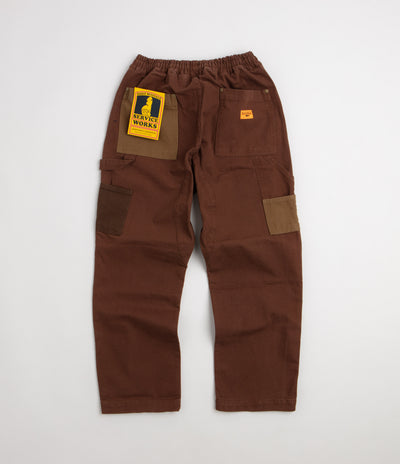 Service Works Patchwork Utility Chef Pants - Brown