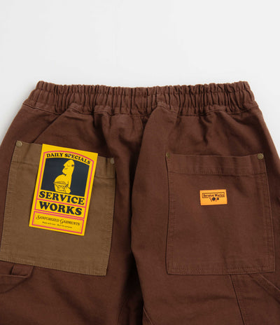 Service Works Patchwork Utility Chef Pants - Brown