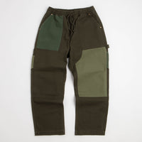 Service Works Patchwork Utility Chef Pants - Green thumbnail