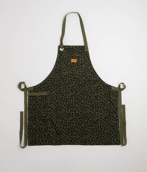 Service Works Patterned Apron - Green Leopard