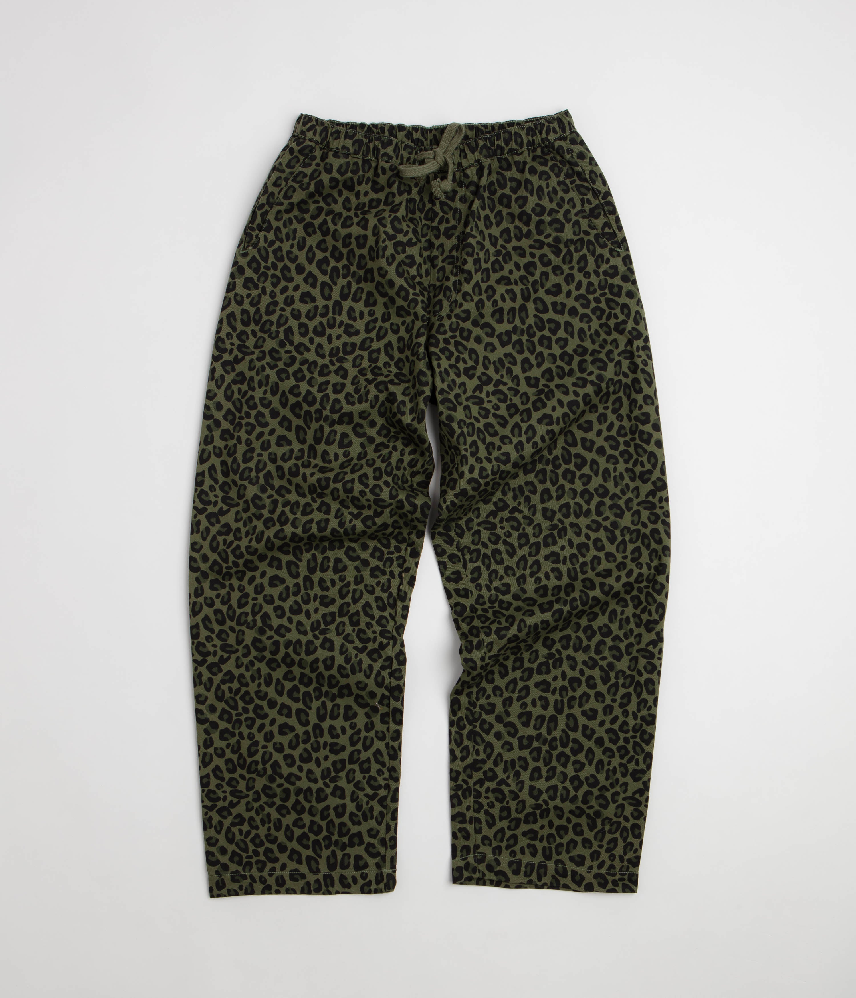 Service Works Patterned Easy Chef Pants - Green Leopard