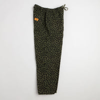 Service Works Patterned Easy Chef Pants - Green Leopard thumbnail