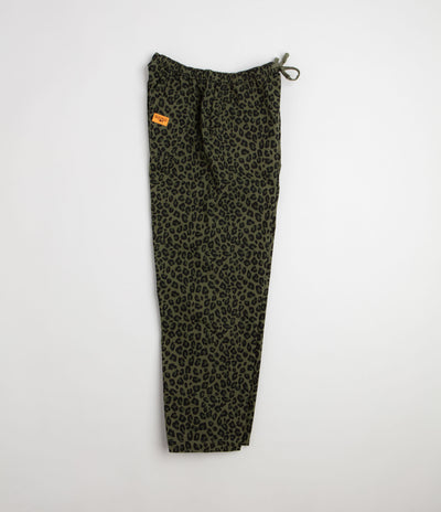 Service Works Patterned Easy Chef Pants - Green Leopard