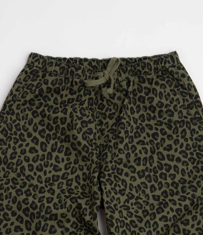 Service Works Patterned Easy Chef Pants - Green Leopard