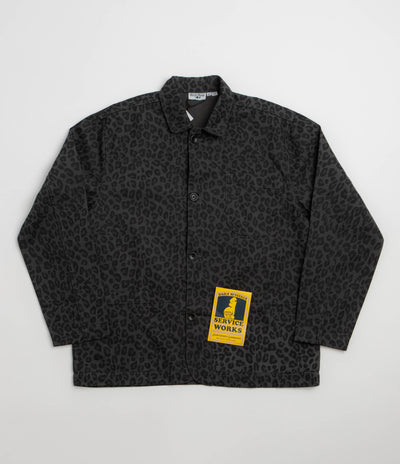 Service Works Patterned Easy Chef Shirt - Black Leopard