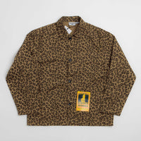 Service Works Patterned Easy Chef Shirt - Brown Leopard thumbnail